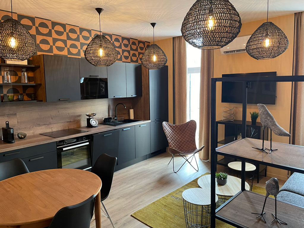 Cuisine appartrment hôtel Oyonnax